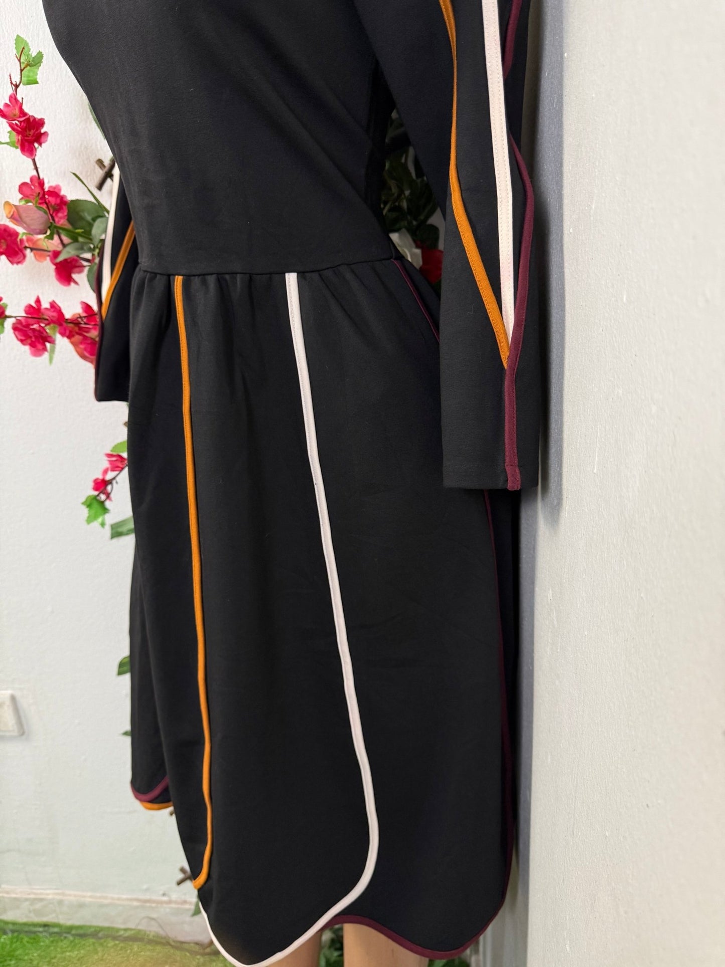 Robe évasée manche longue - Perluna Store - kinshasa