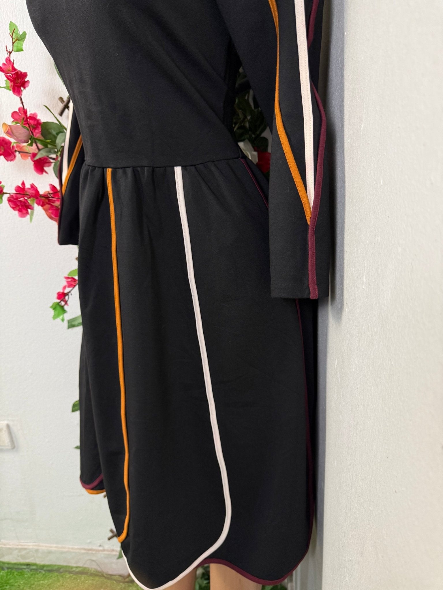 Robe évasée manche longue - Perluna Store - kinshasa