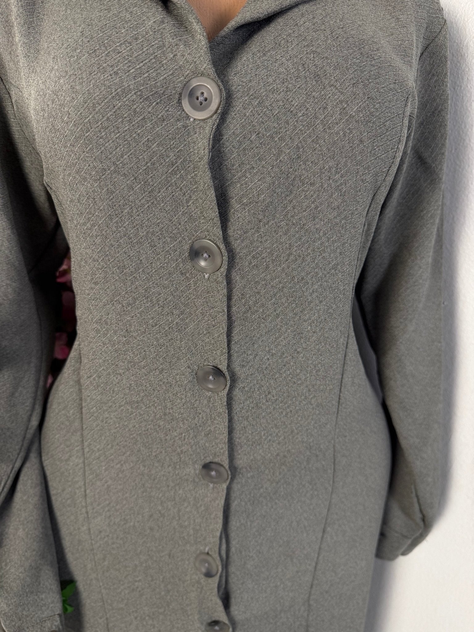 Robe longue à bouton colle chemise - Perluna Store - kinshasa
