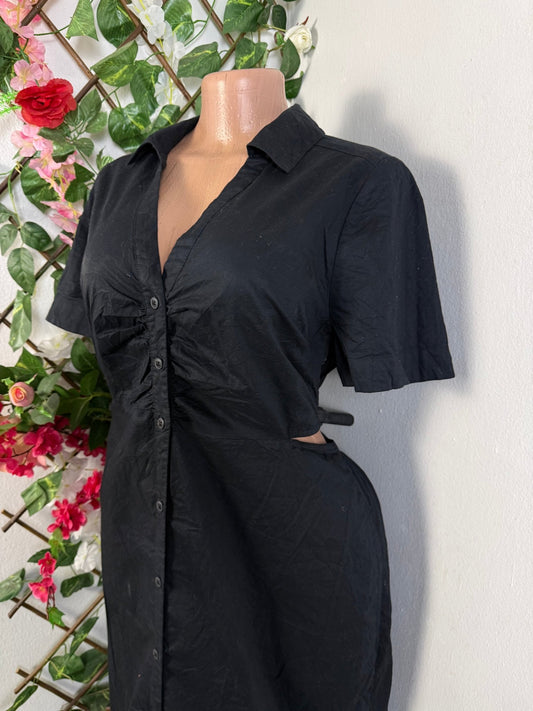 Robe longue à bouton cote ouvert - Perluna Store - kinshasa
