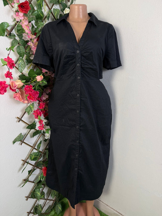 Robe longue à bouton cote ouvert - Perluna Store - kinshasa