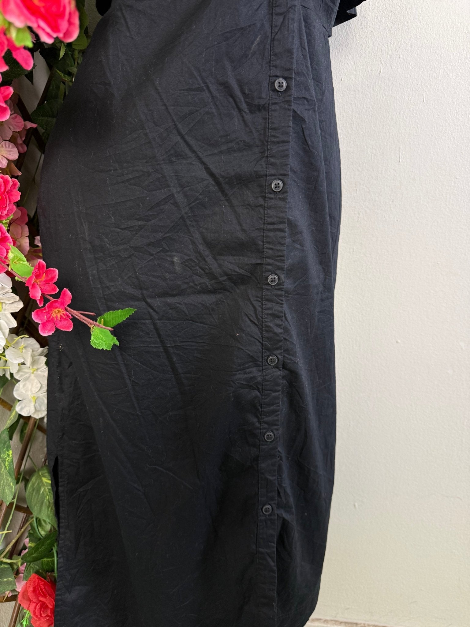 Robe longue à bouton cote ouvert - Perluna Store - kinshasa