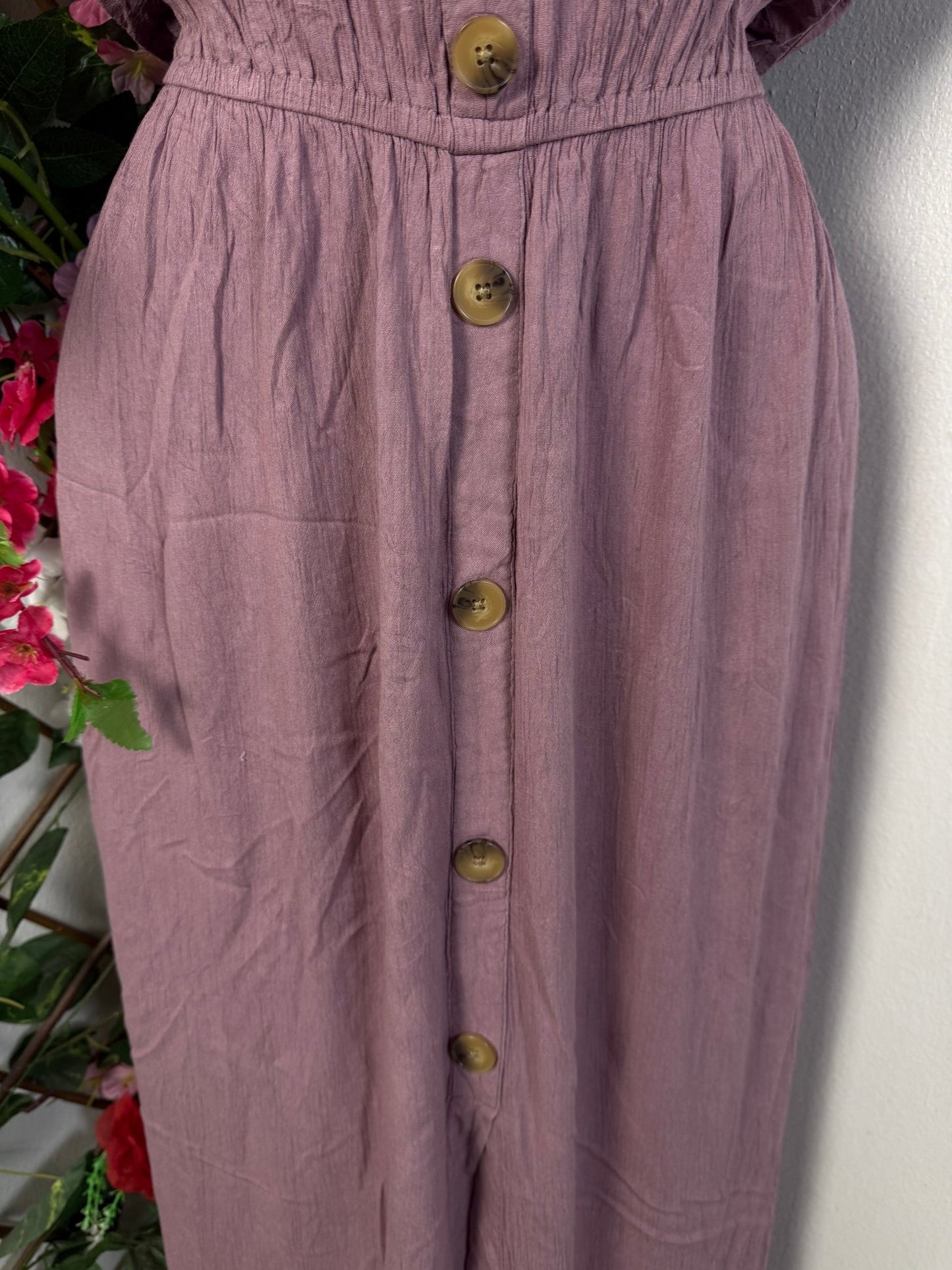 Robe longue à bouton grande taille - Perluna Store - kinshasa