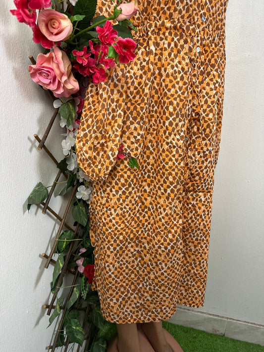 Robe longue à bouton manche longue  - Perluna Store - kinshasa