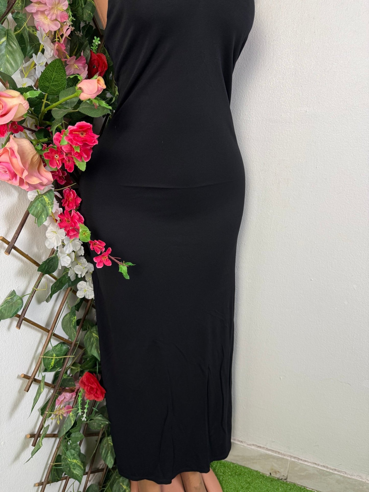 Robe longue à dos dénuder - Perluna Store - kinshasa