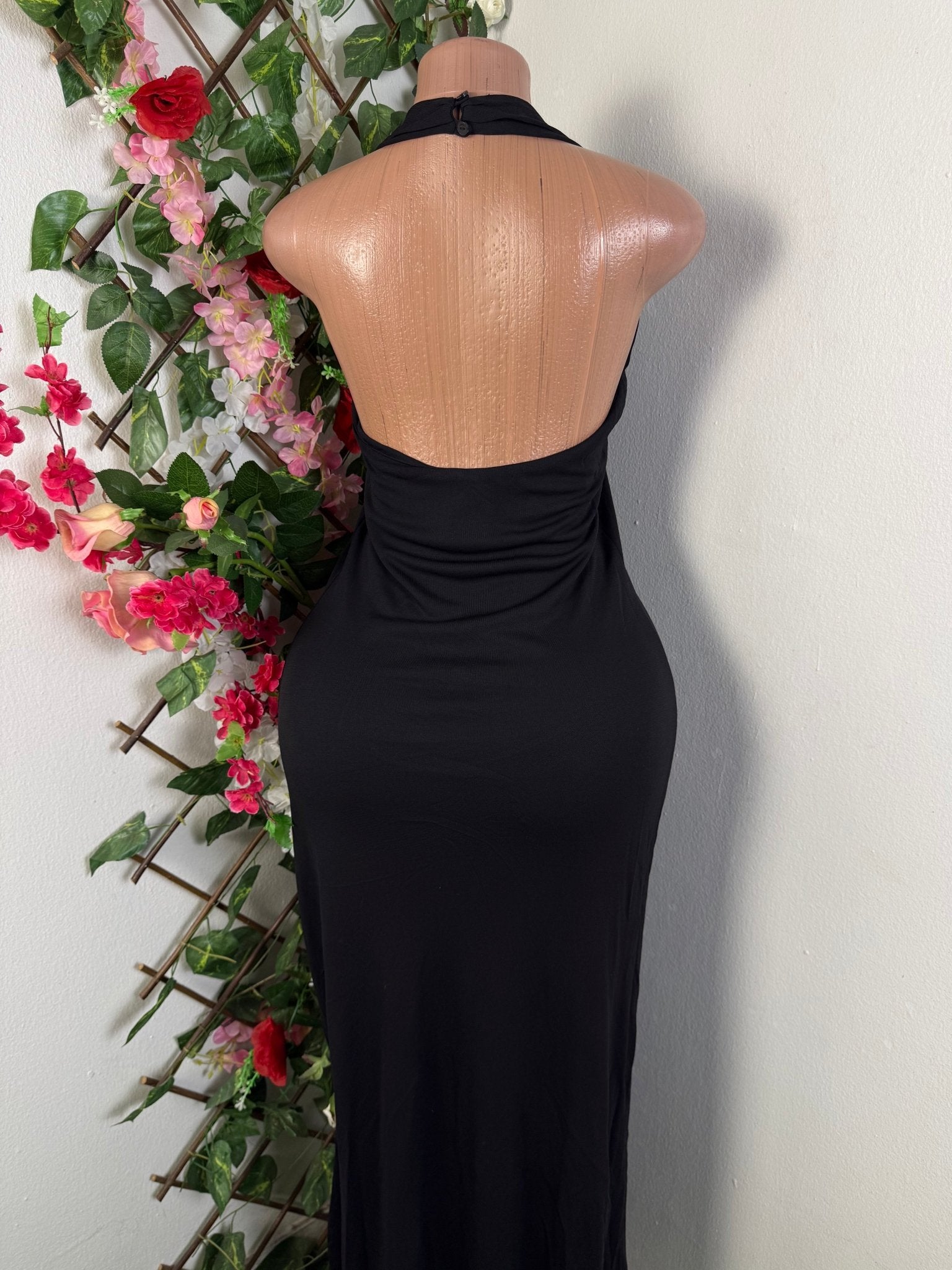 Robe longue à dos dénuder - Perluna Store - kinshasa