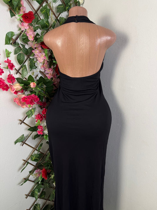 Robe longue à dos dénuder - Perluna Store - kinshasa