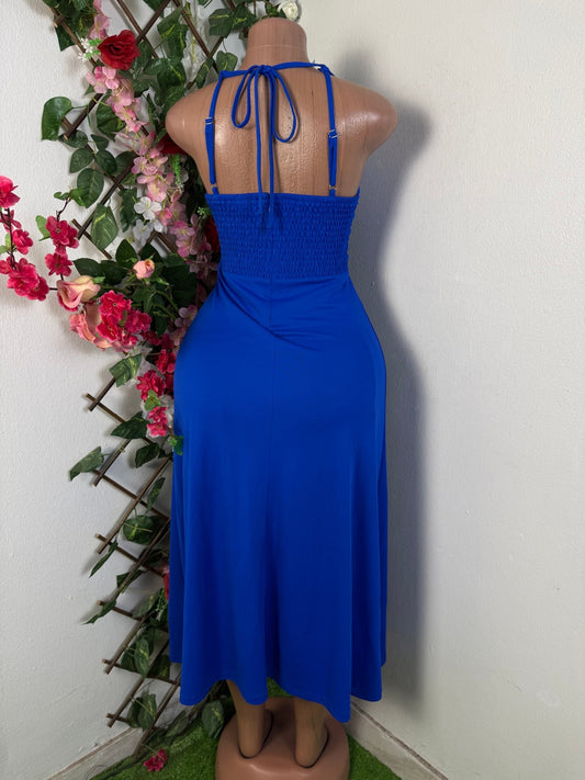 Robe longue à fine bretelle  - Perluna Store - kinshasa
