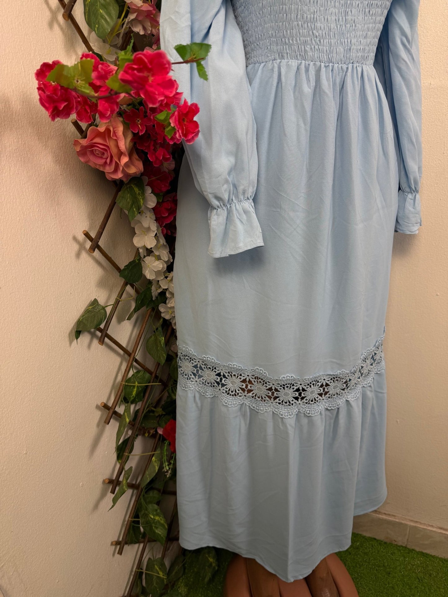 Robe longue à longue manche - Perluna Store - kinshasa