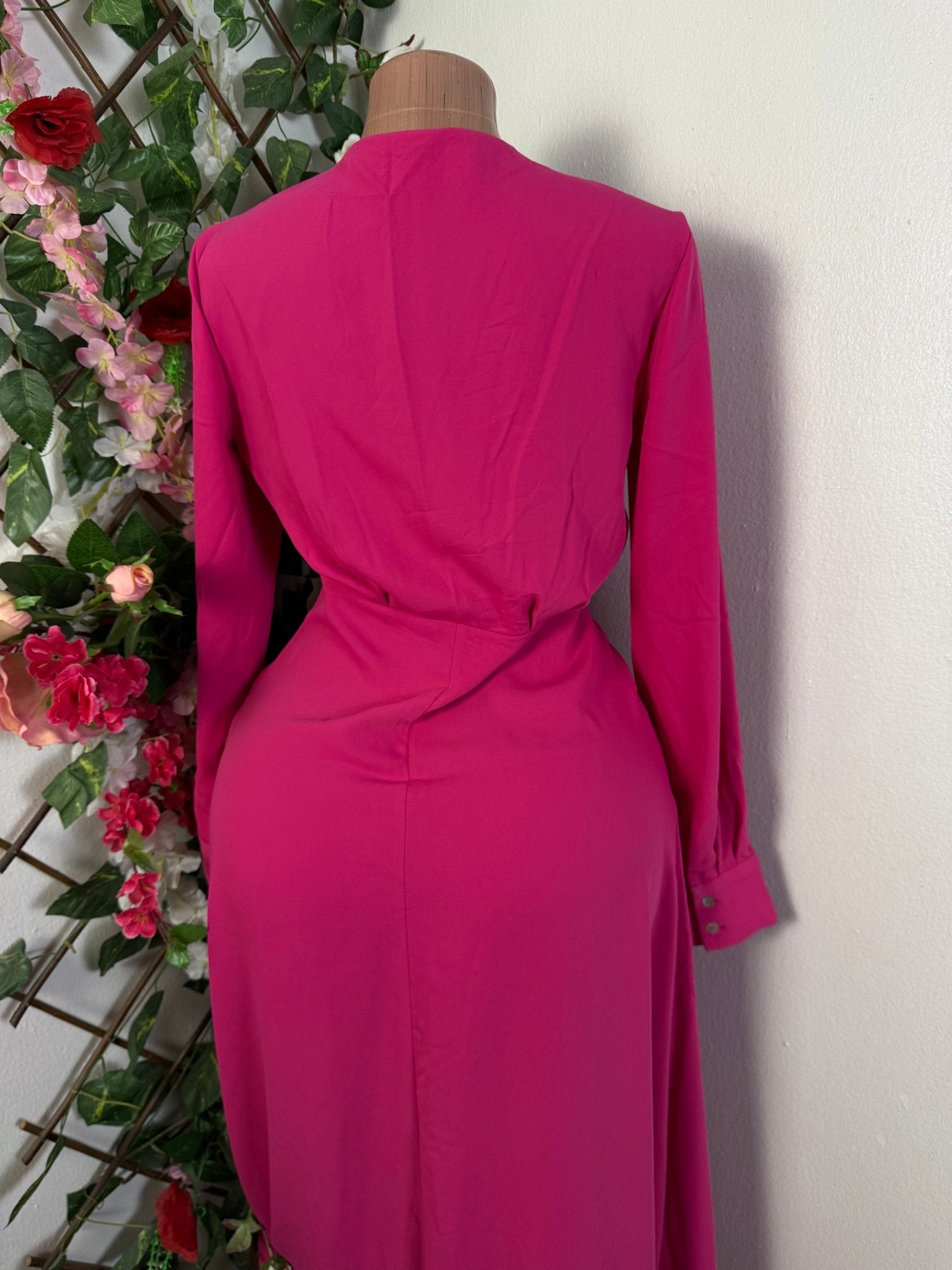 Robe longue à noeud long manche - Perluna Store - kinshasa