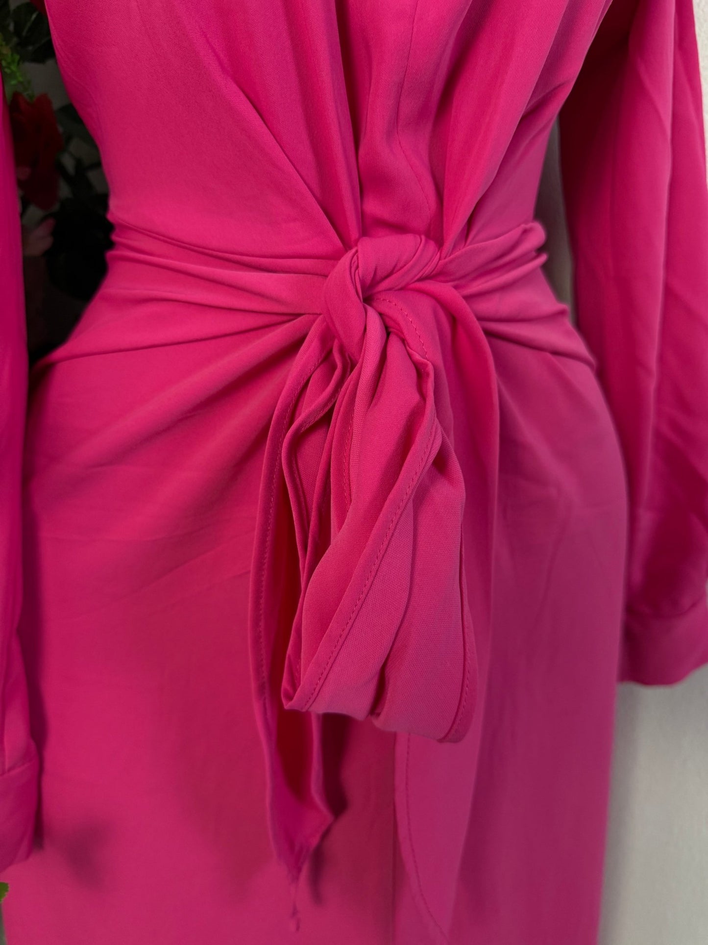 Robe longue à noeud long manche - Perluna Store - kinshasa