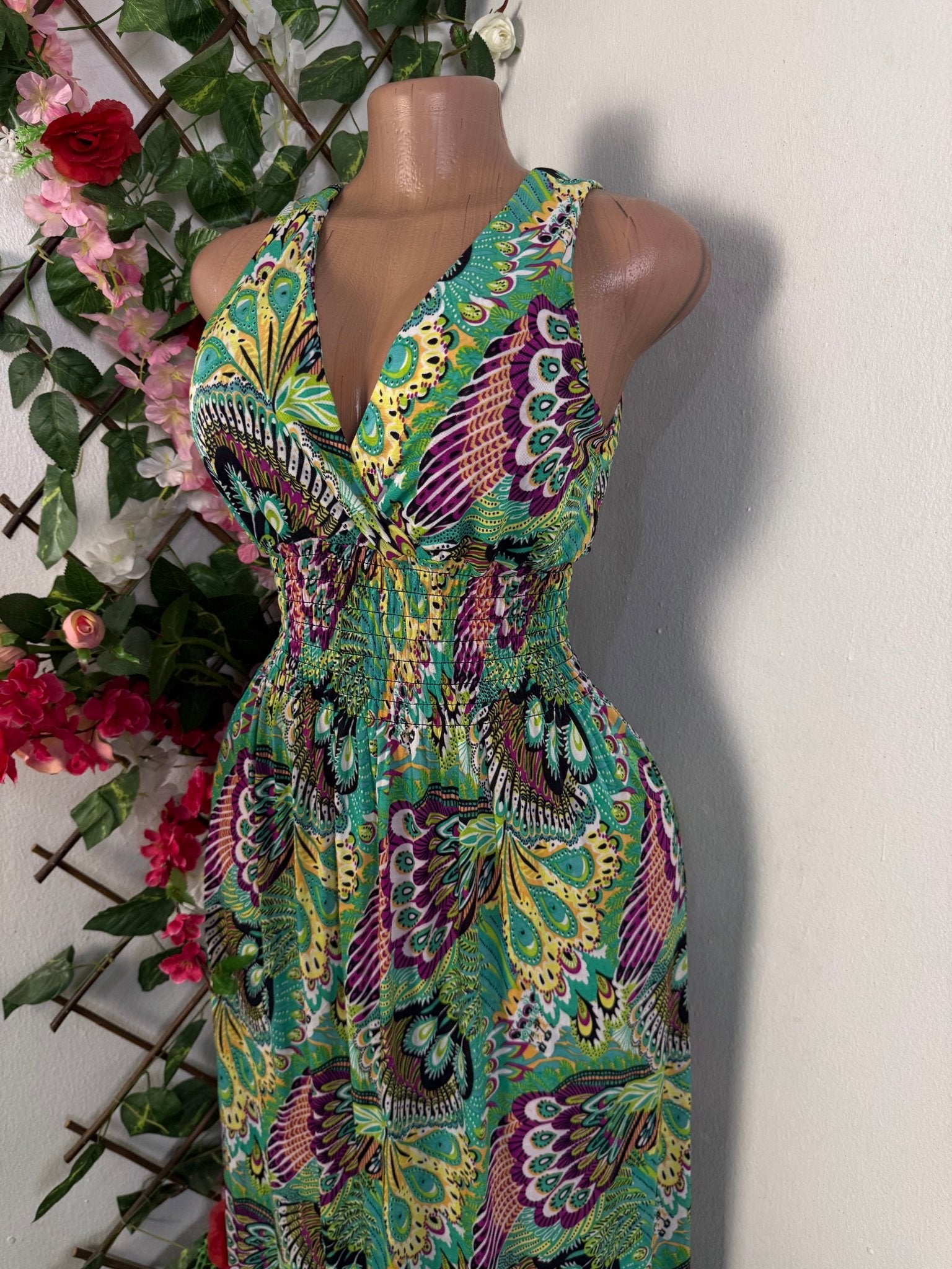 Robe longue cintré colle en v - Perluna Store - kinshasa