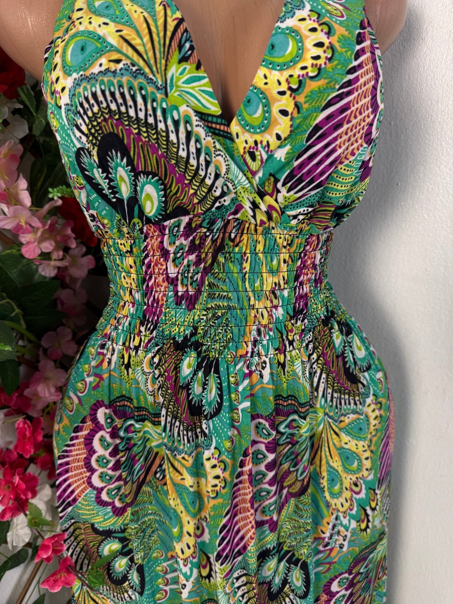 Robe longue cintré colle en v - Perluna Store - kinshasa