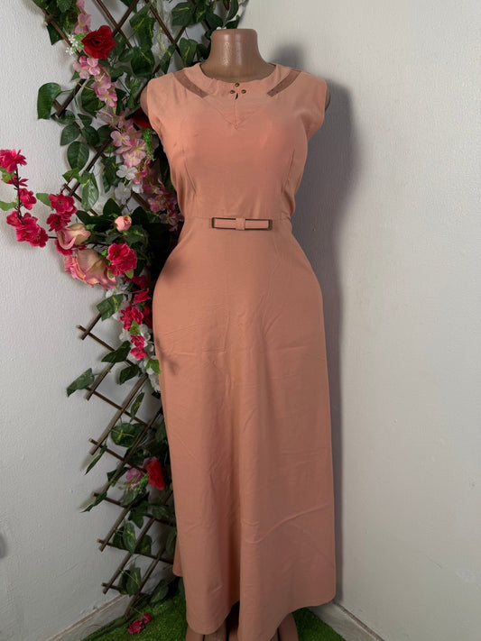 Robe longue cintre sans manche  - Perluna Store - kinshasa
