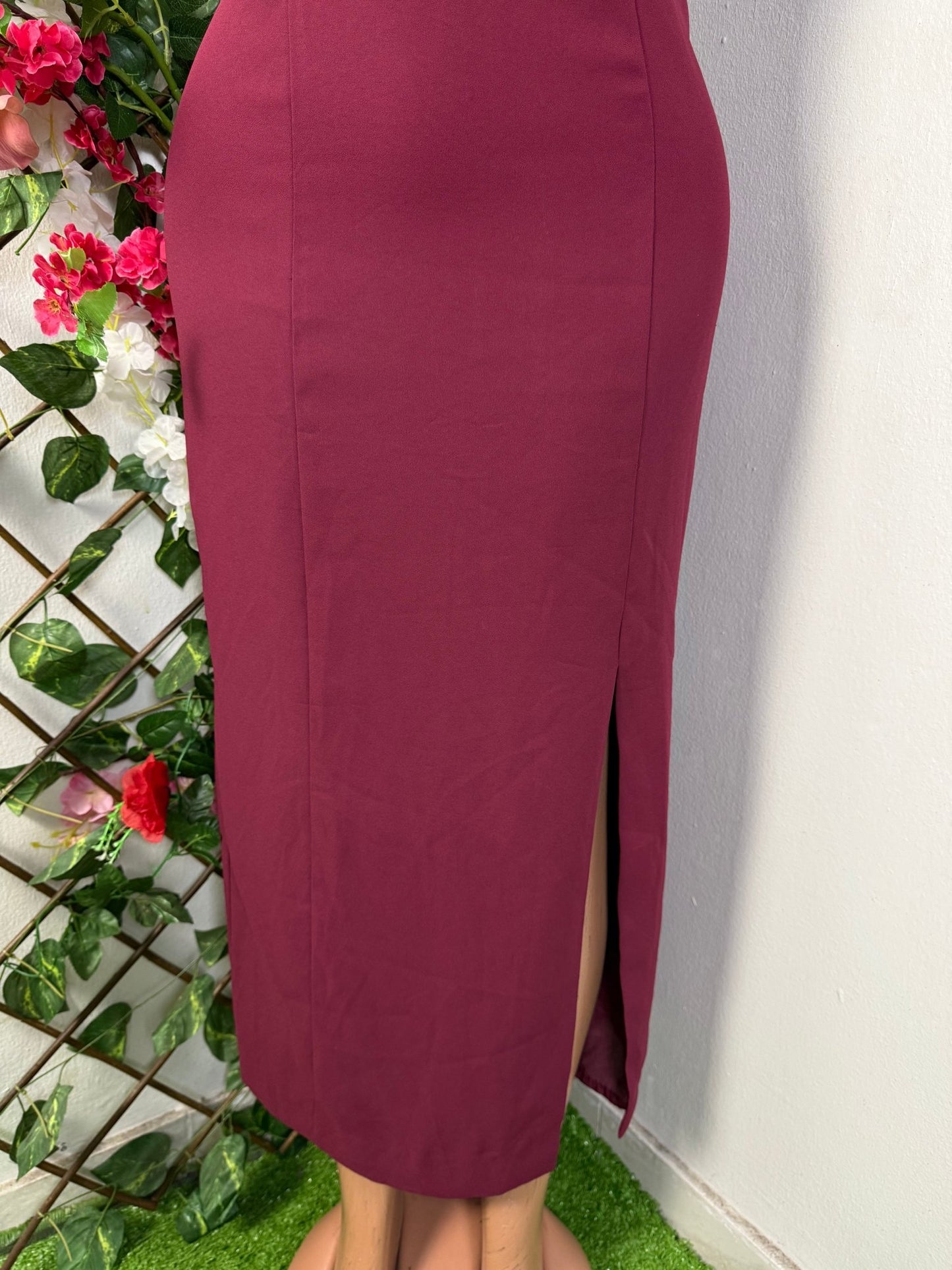 Robe longue décolleté carré - Perluna Store - kinshasa