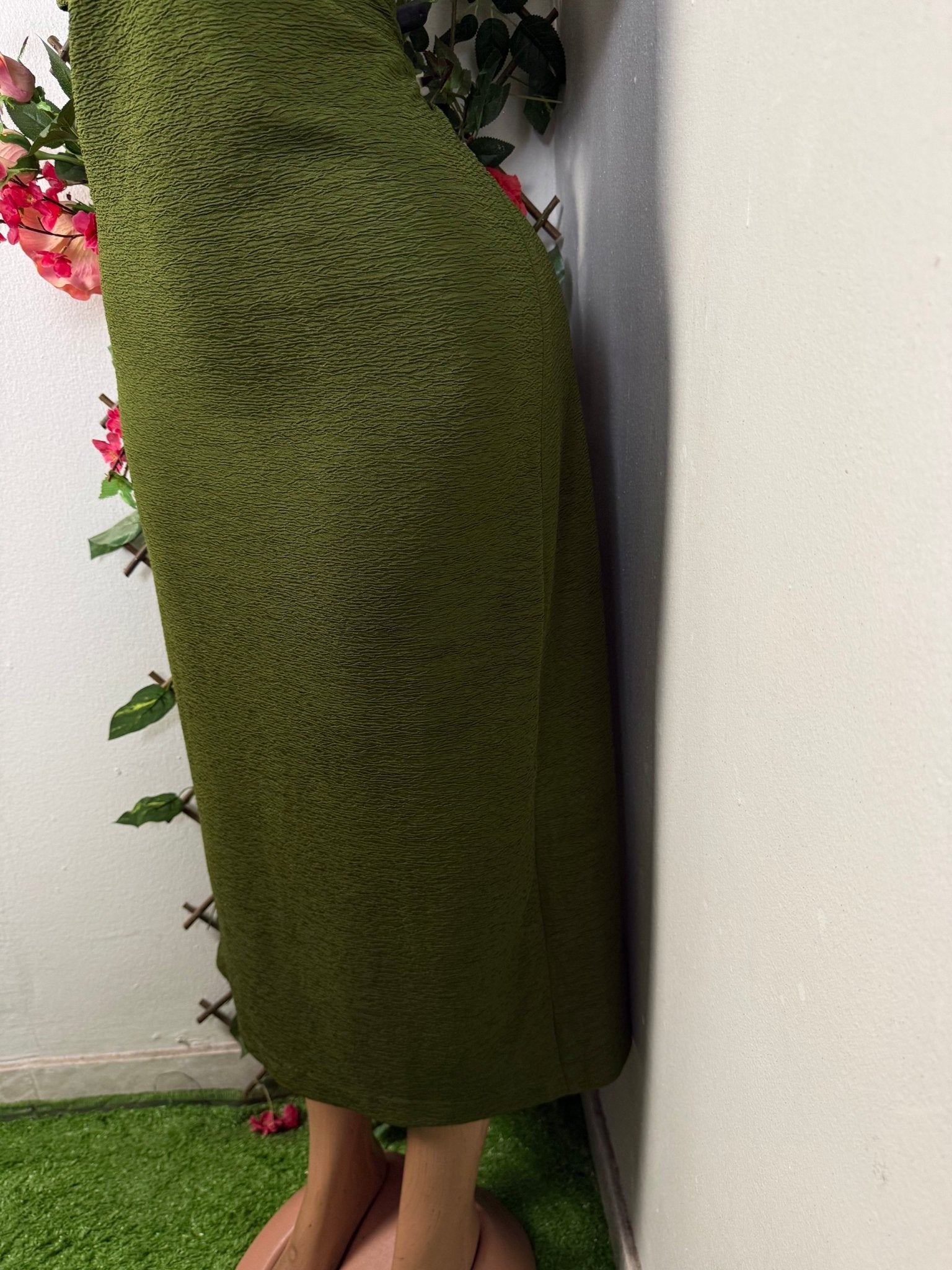 Robe longue décontracté courte manche - Perluna Store - kinshasa