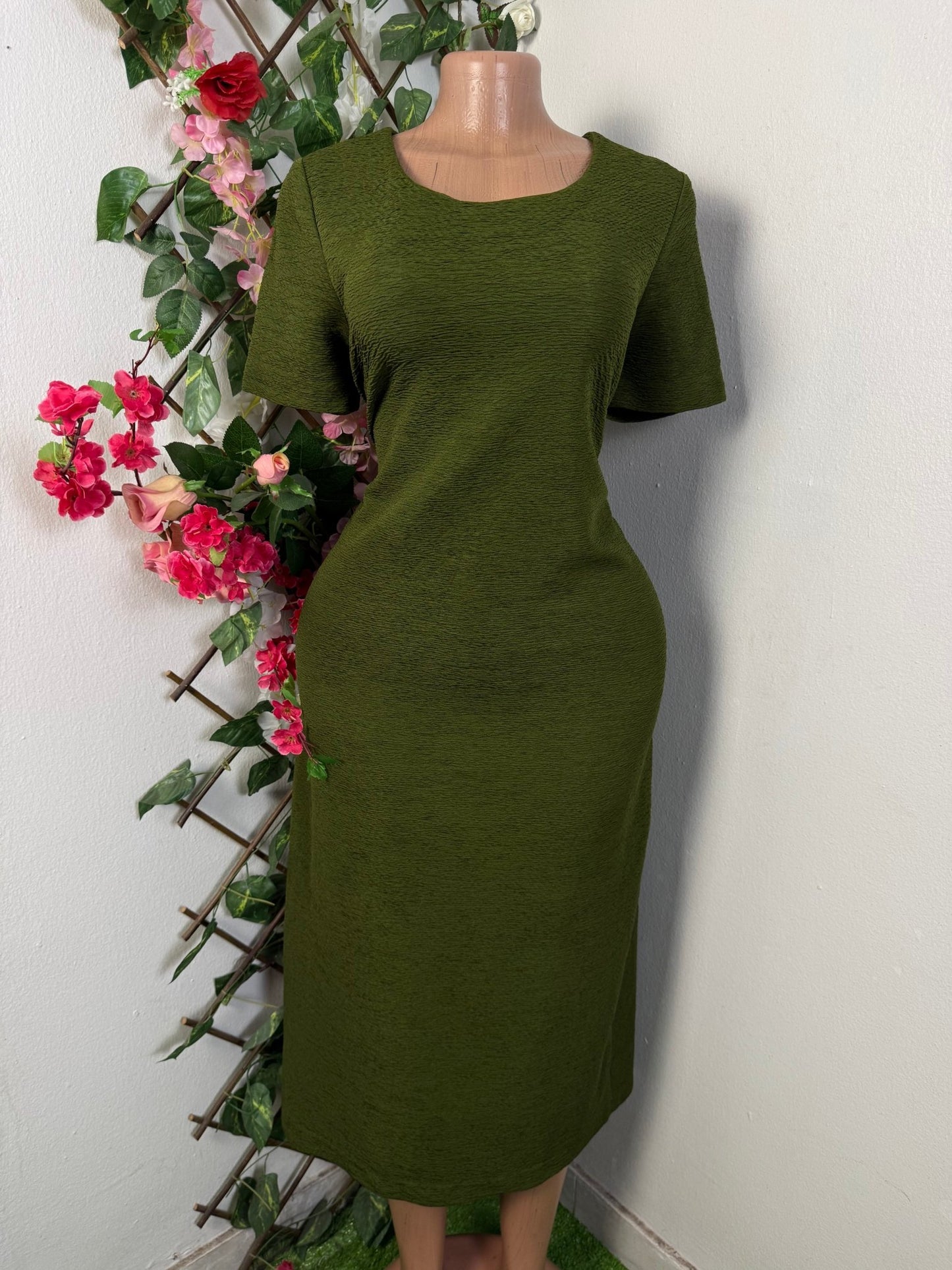 Robe longue décontracté courte manche - Perluna Store - kinshasa
