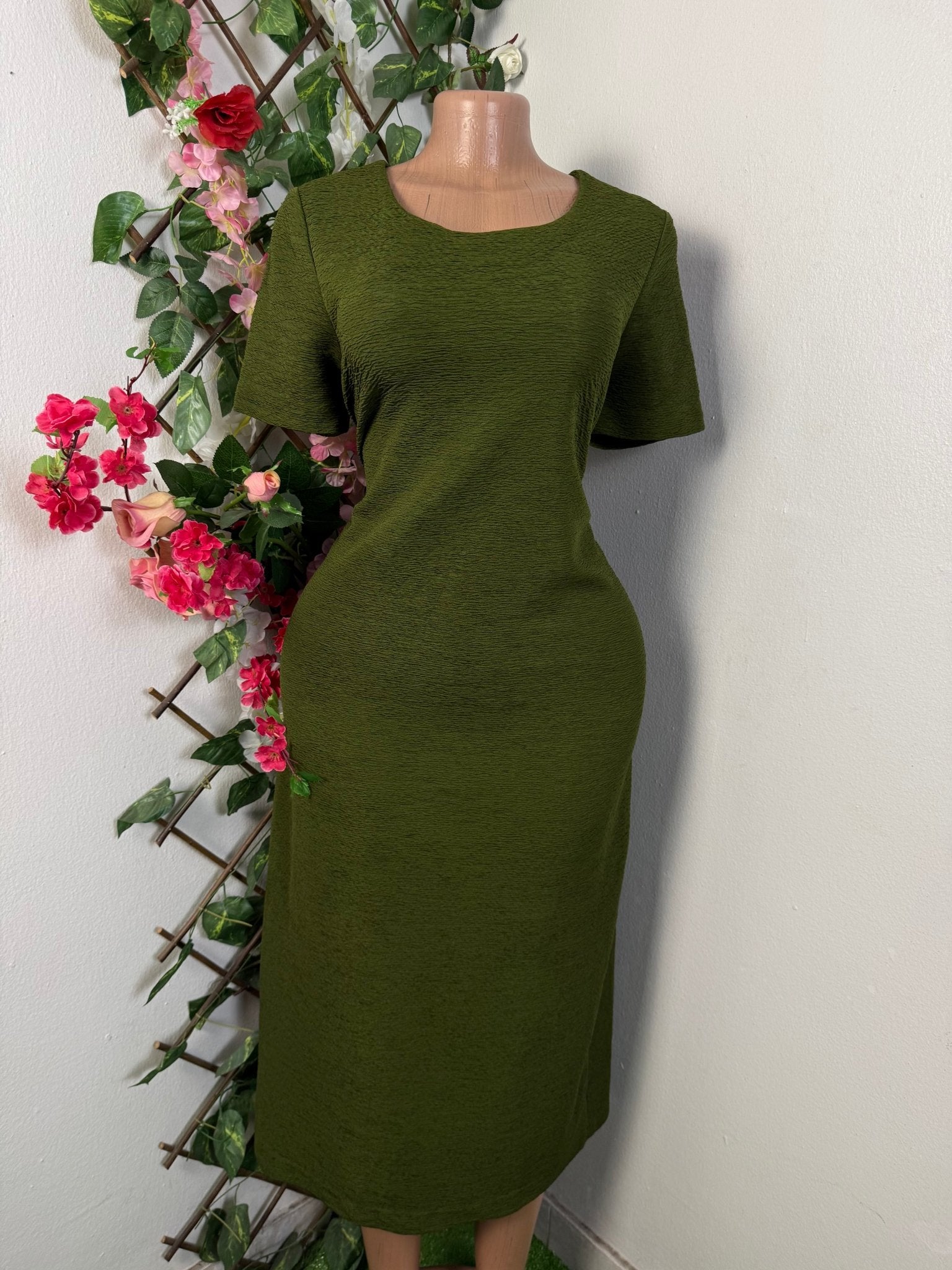 Robe longue décontracté courte manche - Perluna Store - kinshasa