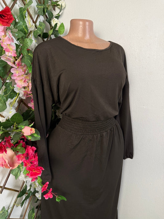 Robe longue décontracter a manche longue - Perluna Store - kinshasa