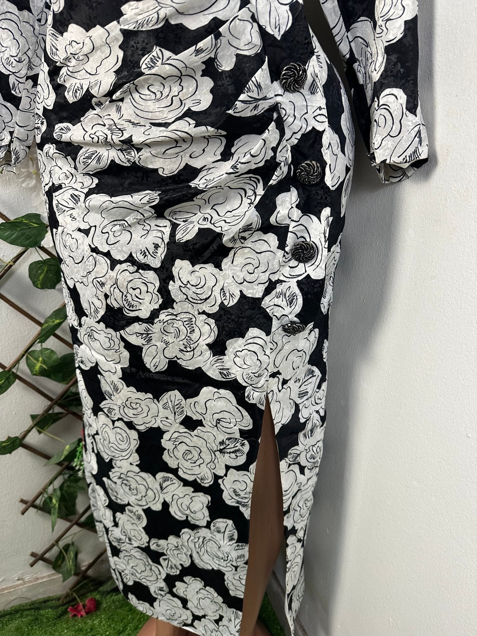 Robe longue drapé avec fente - Perluna Store - kinshasa