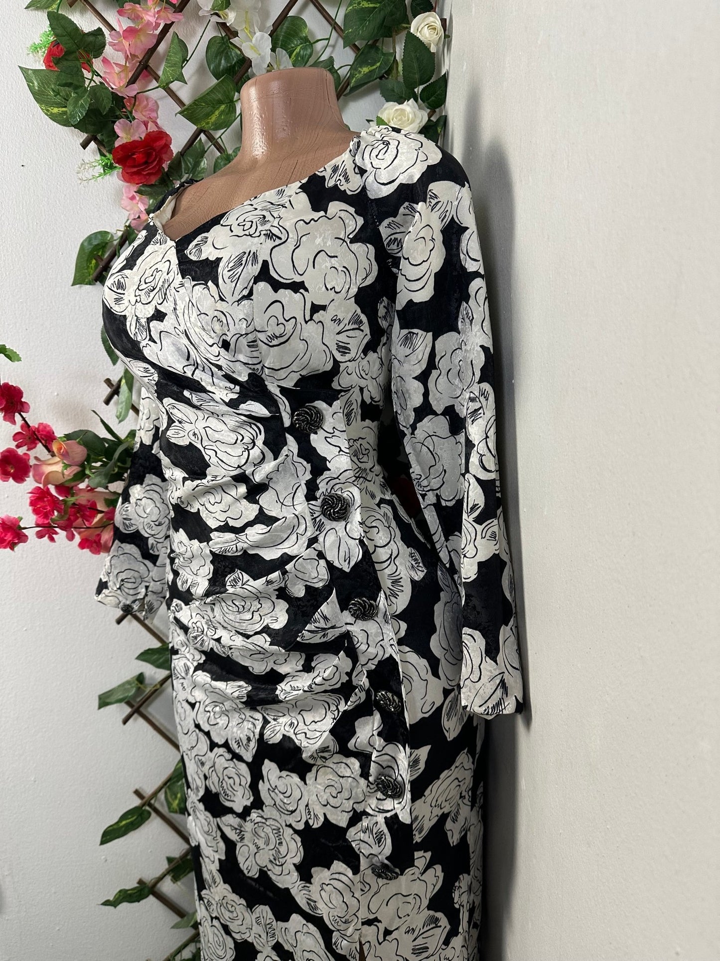 Robe longue drapé avec fente - Perluna Store - kinshasa