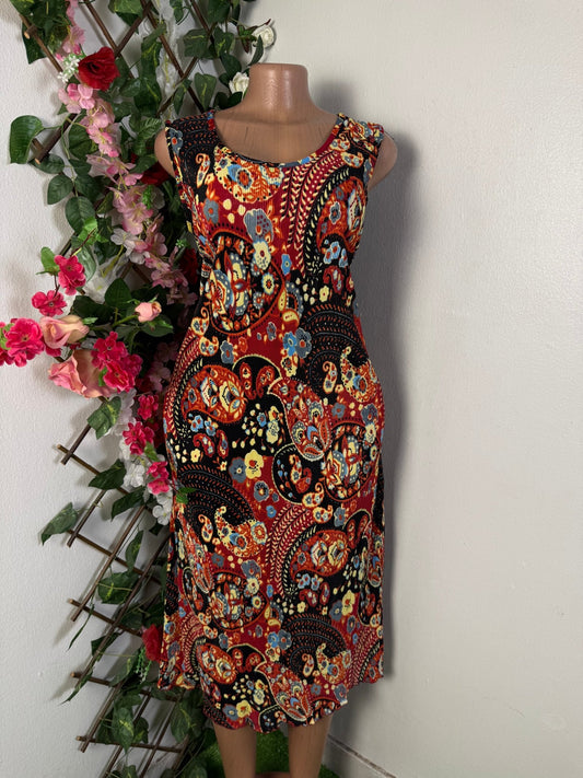Robe longue fleurie sans manche - Perluna Store - kinshasa