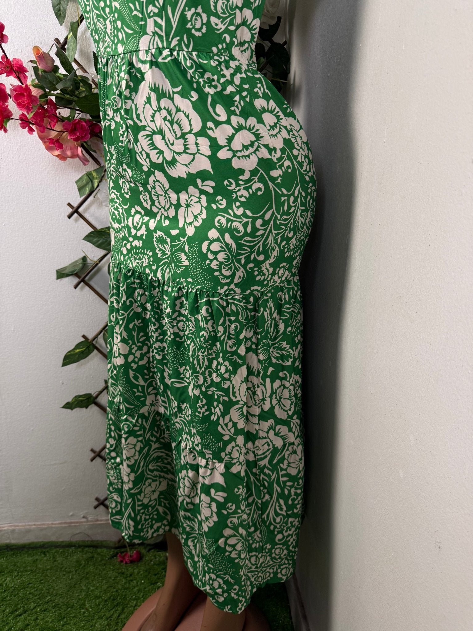 Robe longue imprimé floral - Perluna Store - kinshasa
