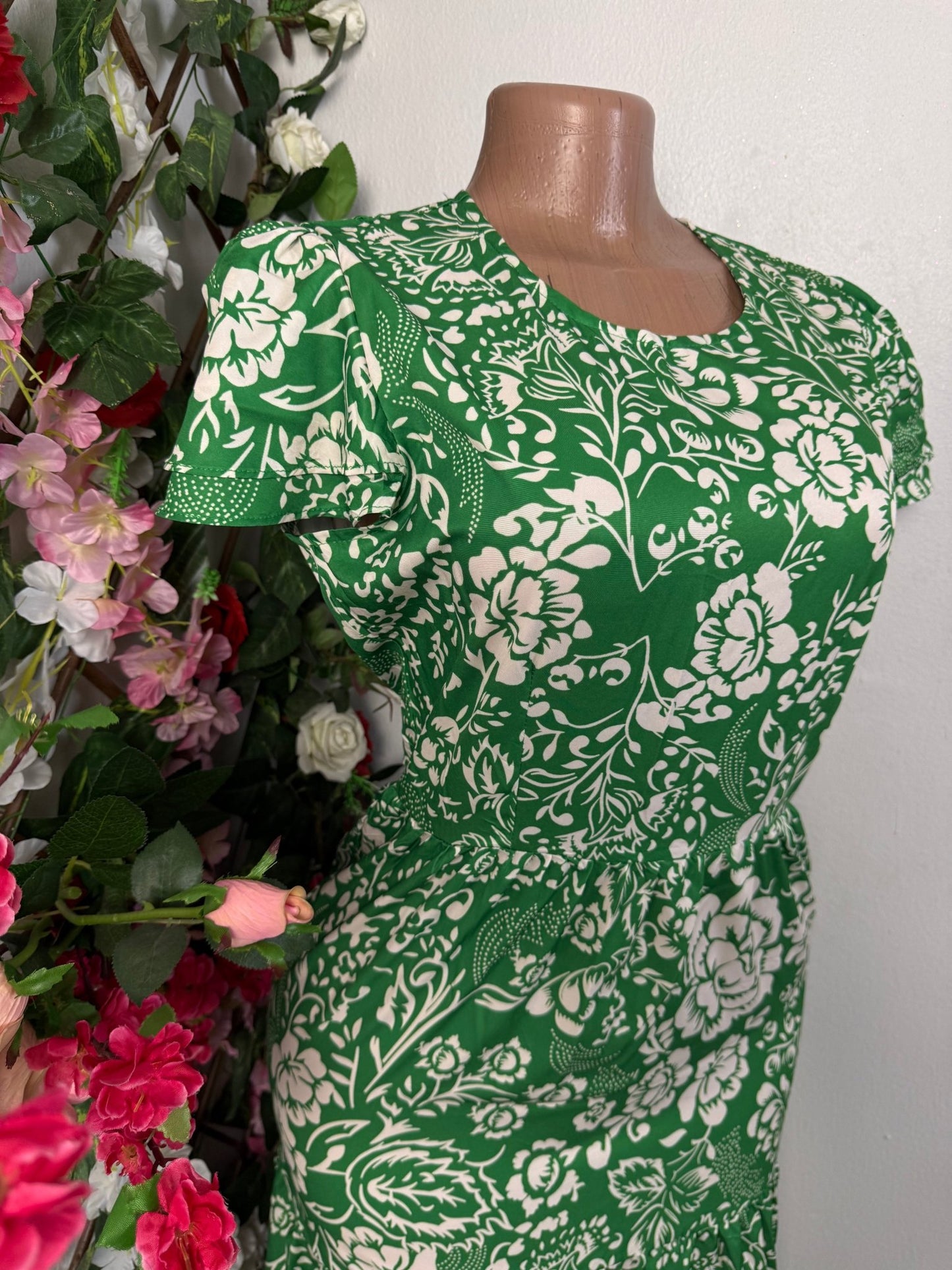 Robe longue imprimé floral - Perluna Store - kinshasa