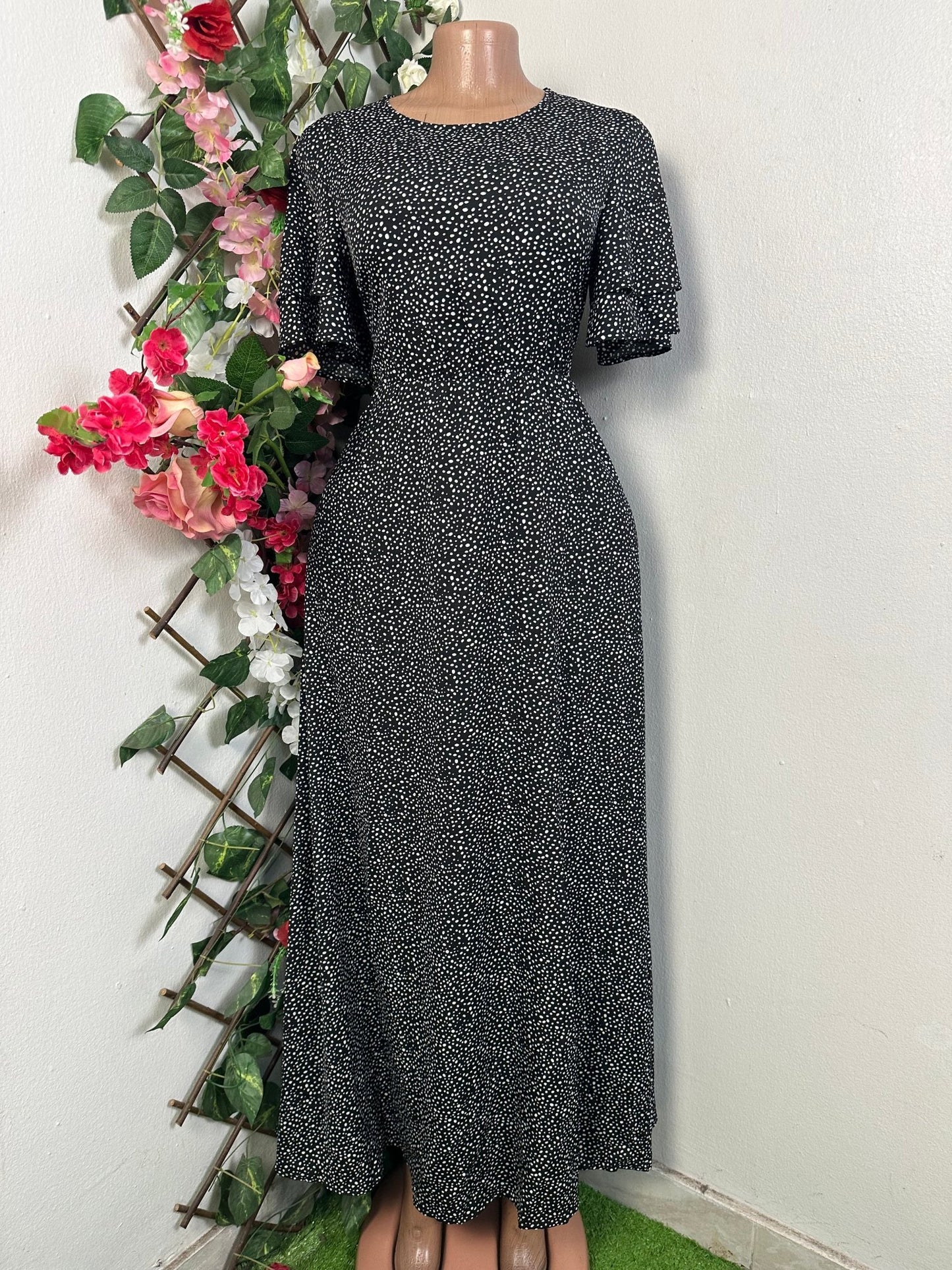 Robe longue manches courtes - S - Perluna Store - kinshasa