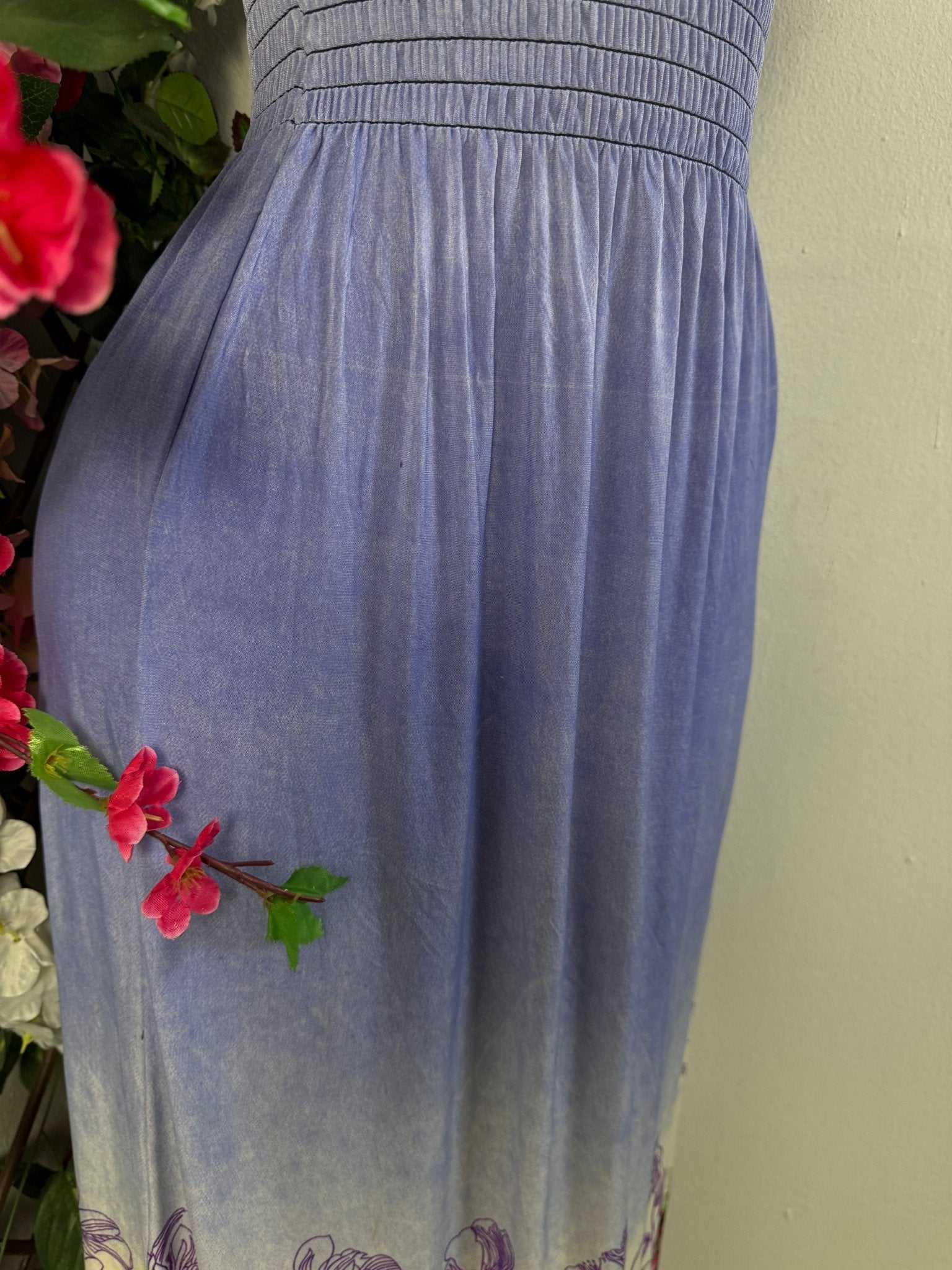 Robe longue taille élastique fleurie  - Perluna Store - kinshasa