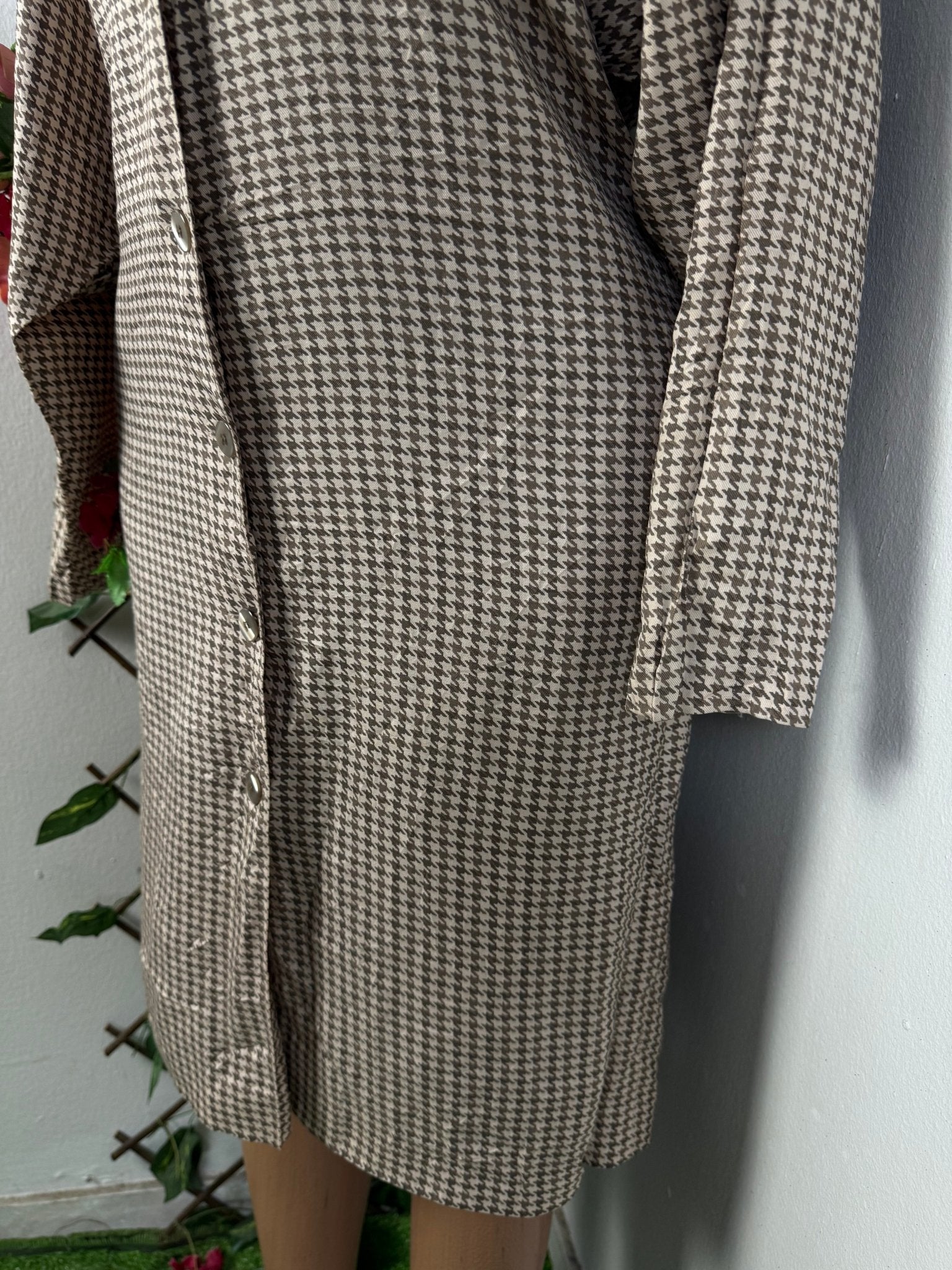 Robe manche longue à bouton  - Perluna Store - kinshasa