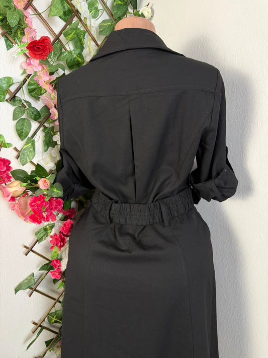 Robe mi longue à bouton colle chemise  - Perluna Store - kinshasa