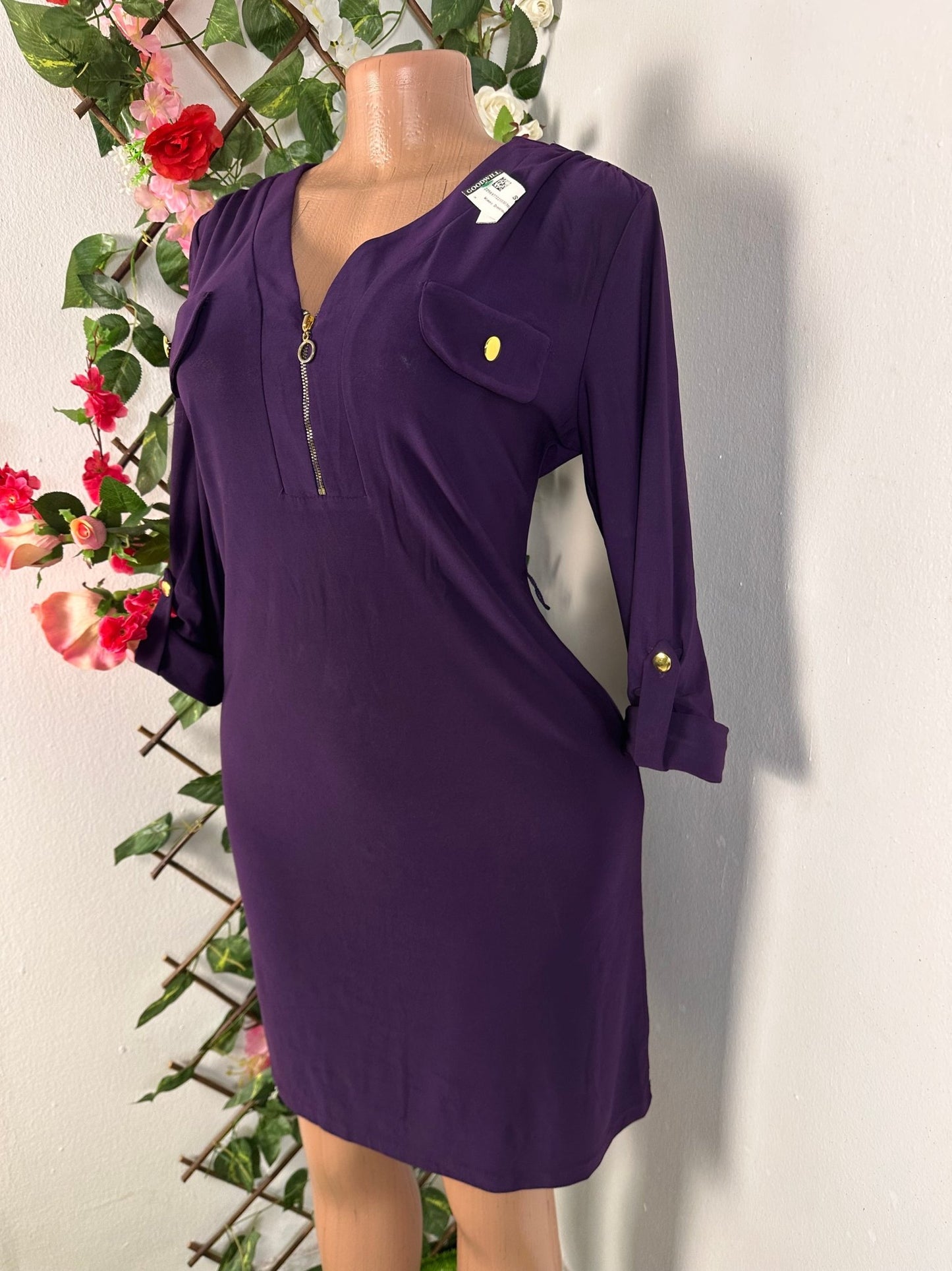 Robe mi longue casual à fermure éclaire devant - Perluna Store - kinshasa
