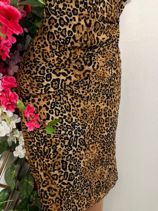 Robe mi longue croisé manche courte - Perluna Store - kinshasa