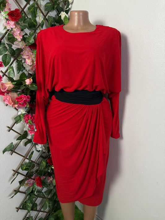 Robe mi longue drapé  - Perluna Store - kinshasa