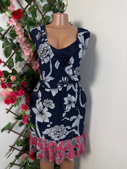 Robe mi longue évasée sans manche - Perluna Store - kinshasa
