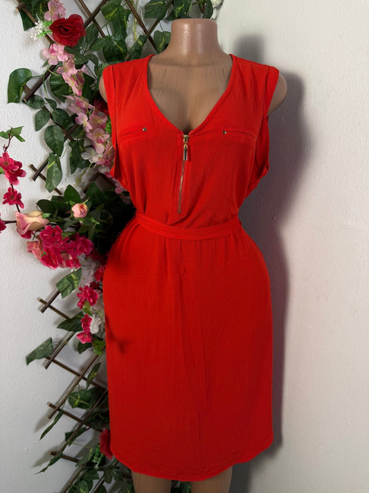 Robe mi longue sans manches - Perluna Store - kinshasa