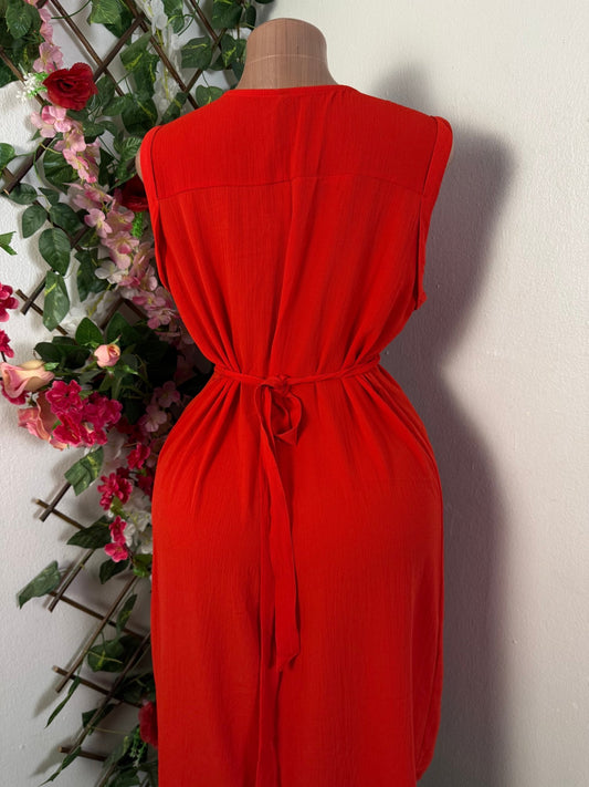 Robe mi longue sans manches - Perluna Store - kinshasa