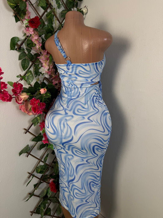 Robe moulante à une bretelle  - Perluna Store - kinshasa