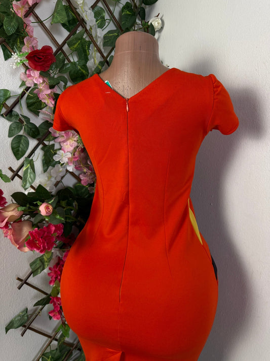 Robe moulante courte manche courte  - Perluna Store - kinshasa