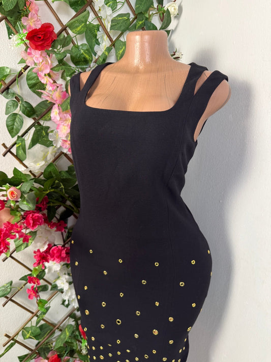 Robe moulante double bretelle sans manche - Perluna Store - kinshasa