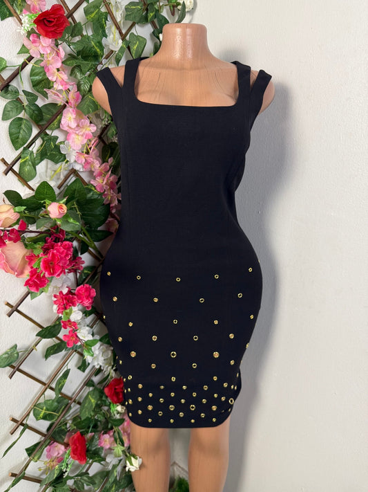 Robe moulante double bretelle sans manche - Perluna Store - kinshasa