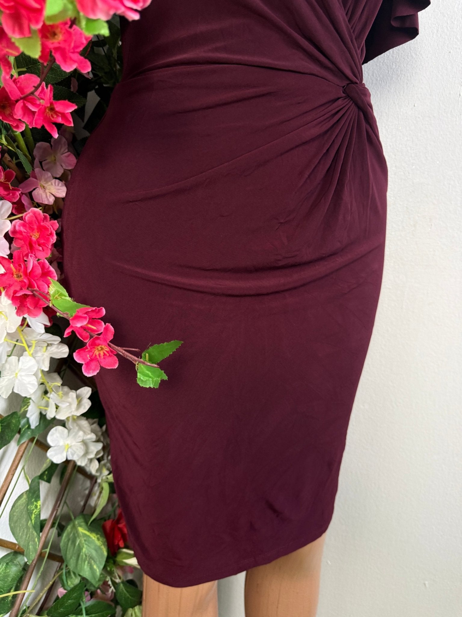 Robe moulante drapé taille épaule nue - Perluna Store - kinshasa