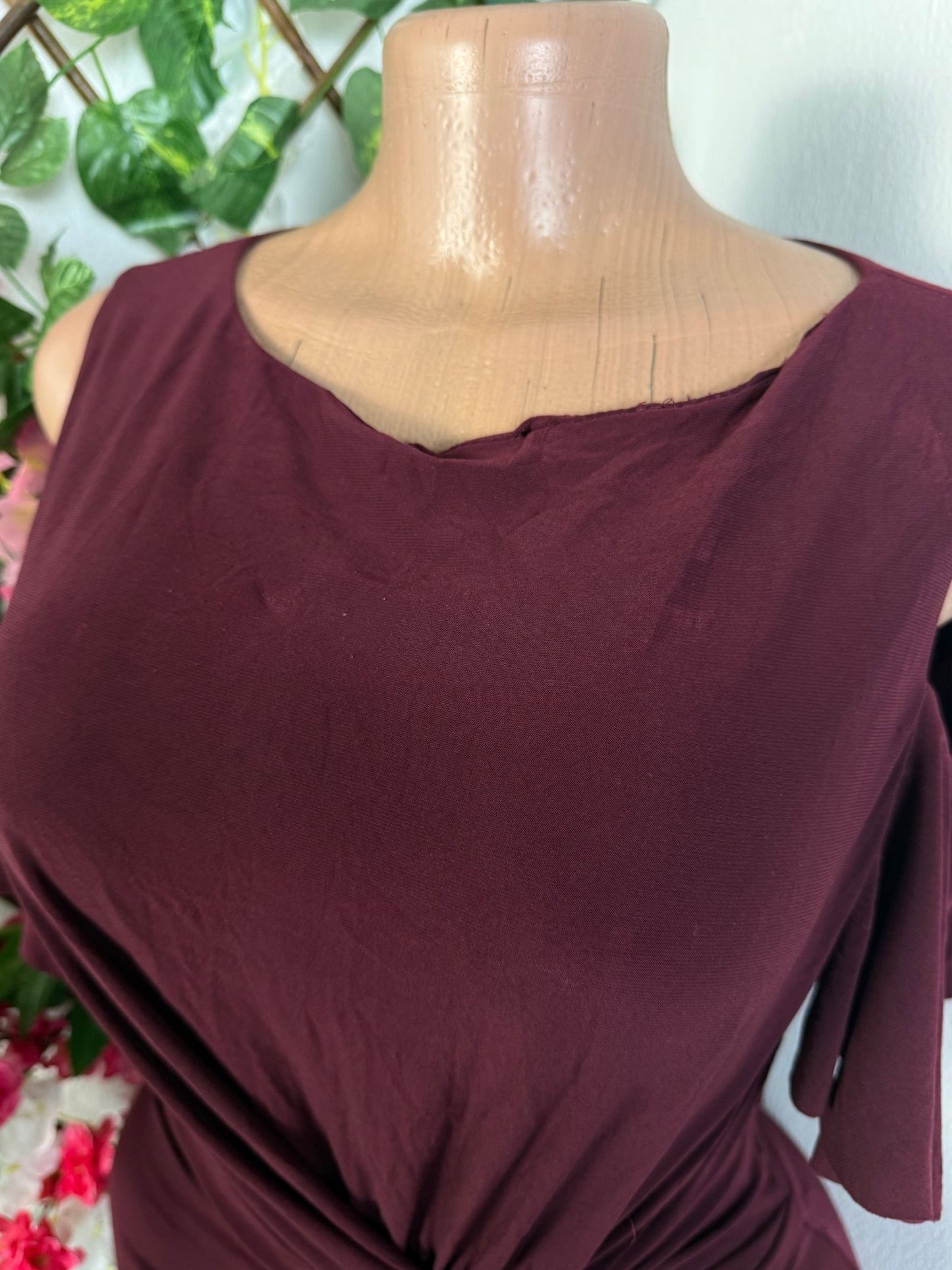 Robe moulante drapé taille épaule nue - Perluna Store - kinshasa