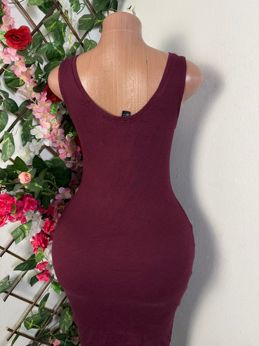 Robe moulante en coton à bretelle  - Perluna Store - kinshasa