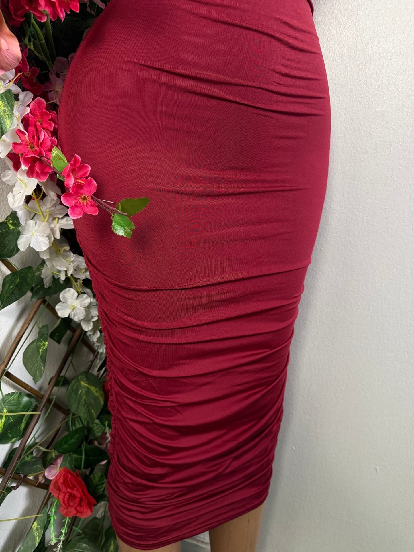 Robe moulante longue à fine bretelles - Perluna Store - kinshasa