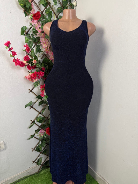Robe moulante longue à paillète sans manche - Perluna Store - kinshasa