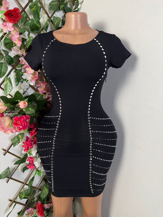 Robe moulante manche courte  - Perluna Store - kinshasa