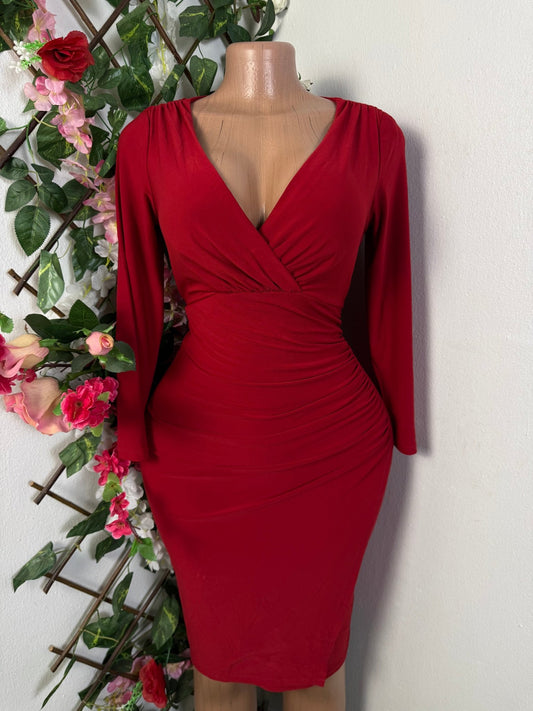 Robe moulante manche longue  - Perluna Store - kinshasa