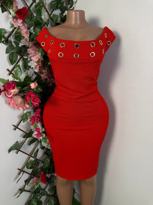Robe moulante mi longue décolleté bateau - Perluna Store - kinshasa
